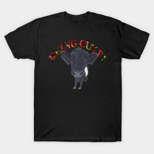 BELTED GALLOWAY BEING CUTE T-Shirt